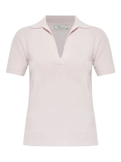 Blumarine V-neck T-shirt In Neutral