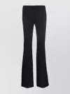 Blumarine Versatile Flared Leg Bow Detail Trousers In Black