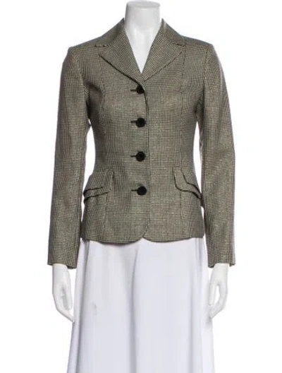 Pre-owned Blumarine Vintage 1990's Blazer In Green