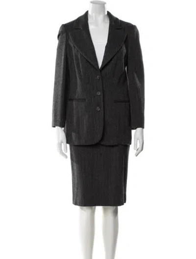 Pre-owned Blumarine Vintage 1990's Skirt Suit In Gray