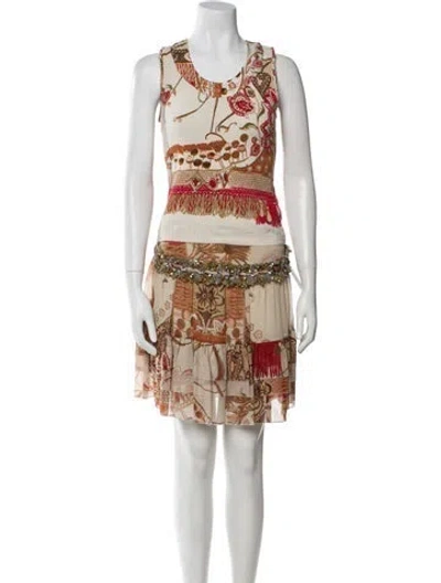 Pre-owned Blumarine Vintage 2000's Skirt Set In Brown