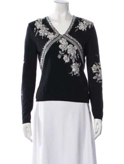Pre-owned Blumarine Vintage 2000's Sweater In Black/grey