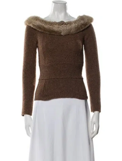 Pre-owned Blumarine Vintage 2000's Sweater In Brown