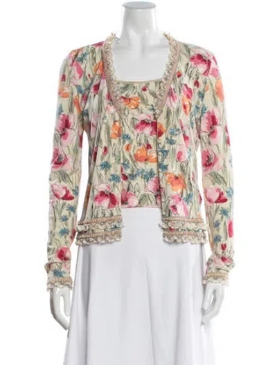 Pre-owned Blumarine Vintage 2000's Sweater In Neutral
