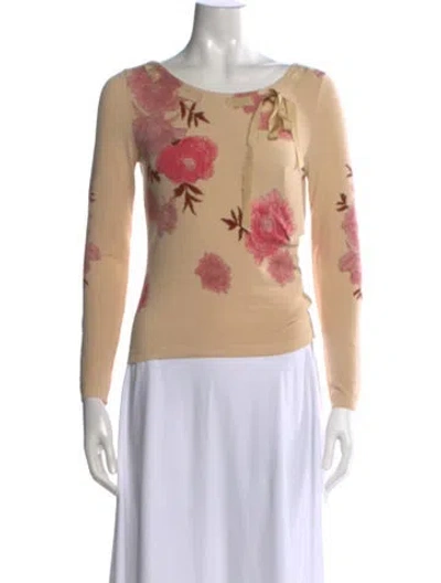 Pre-owned Blumarine Vintage 2000's Sweater In Neutrals/pink