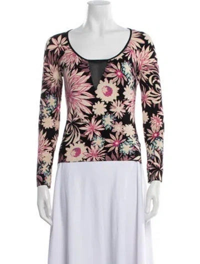 Pre-owned Blumarine Vintage 2000's Top In Black/pink