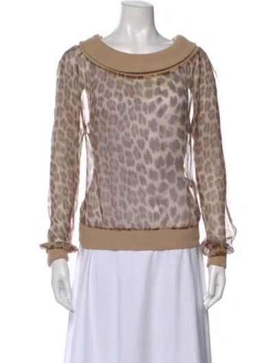 Pre-owned Blumarine Vintage 2000's Top In Brown