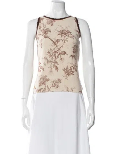 Pre-owned Blumarine Vintage 2000's Top In Neutral