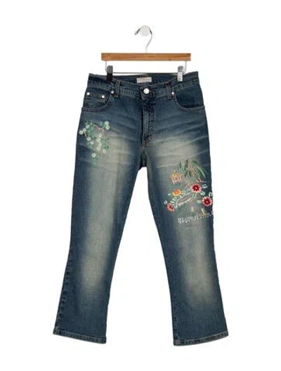Pre-owned Blumarine Vintage Flared Jeans In Blue