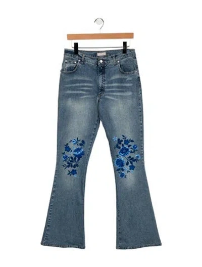 Pre-owned Blumarine Vintage Flared Jeans In Blue