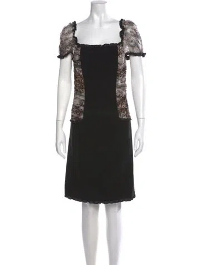 Pre-owned Blumarine Vintage Knee-length Dress In Black