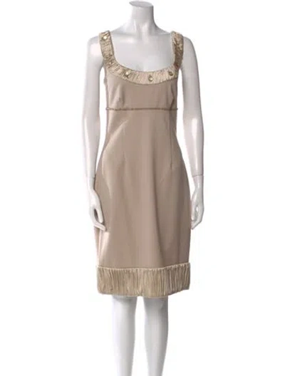 Pre-owned Blumarine Vintage Knee-length Dress In Neutral