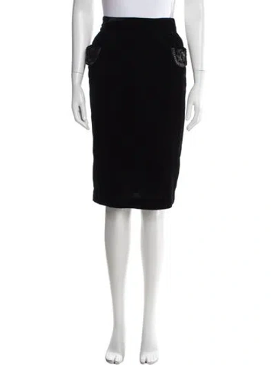 Pre-owned Blumarine Vintage Knee-length Skirt In Black