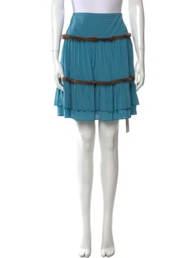 Pre-owned Blumarine Vintage Knee-length Skirt In Blue