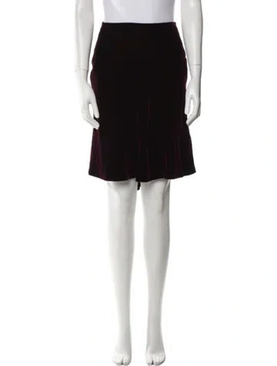 Pre-owned Blumarine Vintage Knee-length Skirt In Burgundy
