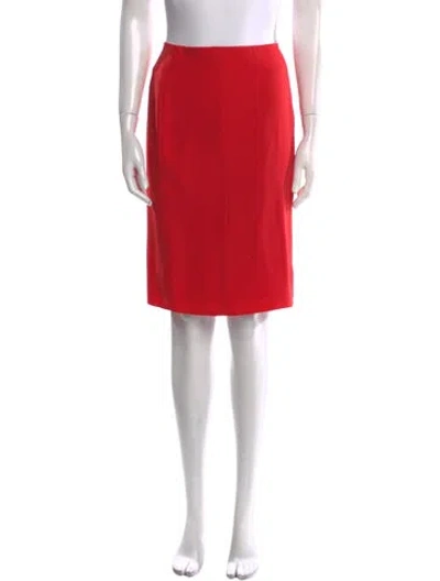 Pre-owned Blumarine Vintage Knee-length Skirt In Orange