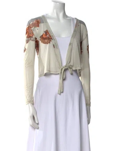 Pre-owned Blumarine Vintage Late 1990's - Early 2000's Crop Top In Gray