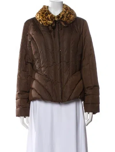 Pre-owned Blumarine Vintage Late 1990's - Early 2000's Down Jacket In Brown