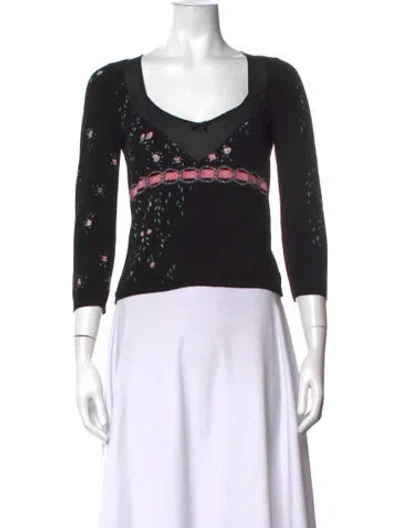Pre-owned Blumarine Vintage Late 1990's - Early 2000's Sweater In Black
