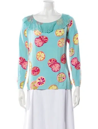 Pre-owned Blumarine Vintage Late 1990's - Early 2000's Sweater In Blue