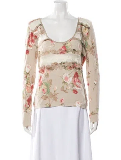 Pre-owned Blumarine Vintage Late 1990's - Early 2000's Sweater In Neutral