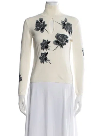 Pre-owned Blumarine Vintage Late 1990's - Early 2000's Sweater In Neutrals