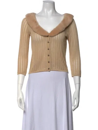Pre-owned Blumarine Vintage Late 1990's - Early 2000's Sweater In Neutrals