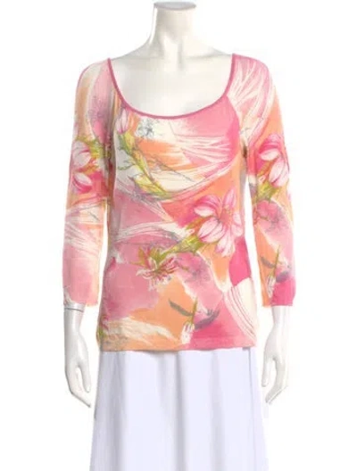 Pre-owned Blumarine Vintage Late 1990's - Early 2000's Sweater In Pink