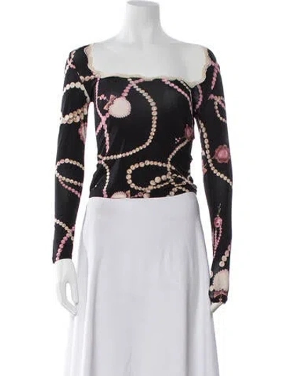 Pre-owned Blumarine Vintage Late 1990's - Early 2000's Top In Black