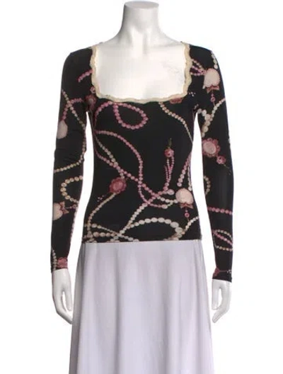 Pre-owned Blumarine Vintage Late 1990's - Early 2000's Top In Black