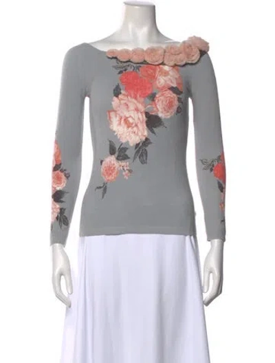 Pre-owned Blumarine Vintage Late 1990's - Early 2000's Top In Multi