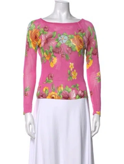 Pre-owned Blumarine Vintage Late 1990's - Early 2000's Top In Pink