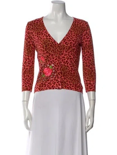 Pre-owned Blumarine Vintage Late 1990's - Early 2000's Top In Red