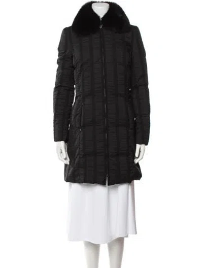 Pre-owned Blumarine Vintage Late 2000's - Early 2010's Down Coat In Black