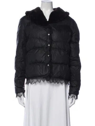 Pre-owned Blumarine Vintage Late 2000's - Early 2010's Down Jacket In Black