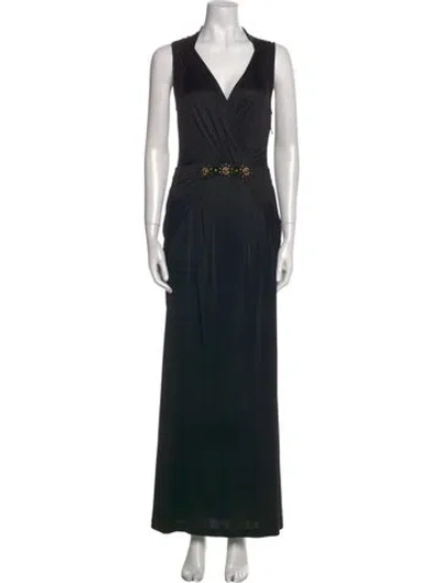 Pre-owned Blumarine Vintage Long Dress In Black