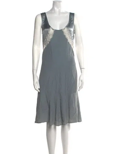 Pre-owned Blumarine Vintage Midi Length Dress In Blue