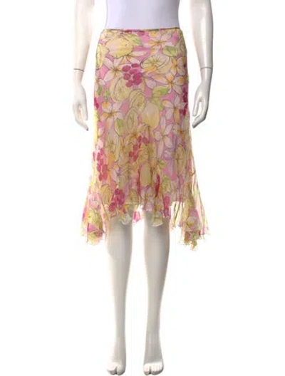Pre-owned Blumarine Vintage Midi Length Skirt In Neutrals