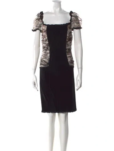 Pre-owned Blumarine Vintage Mini Dress In Black