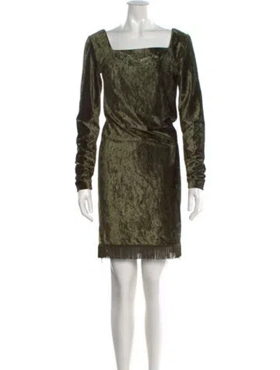 Pre-owned Blumarine Vintage Mini Dress In Green