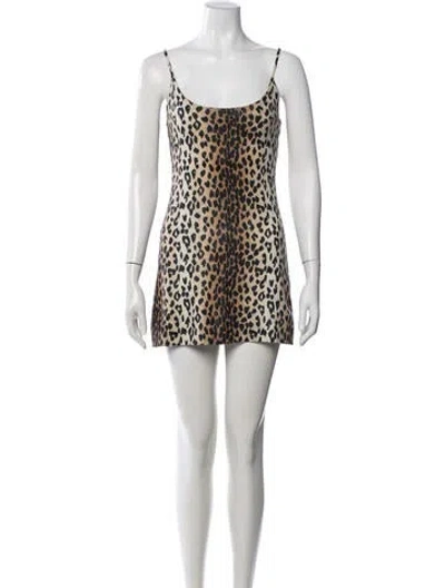Pre-owned Blumarine Vintage Mini Dress In Neutral