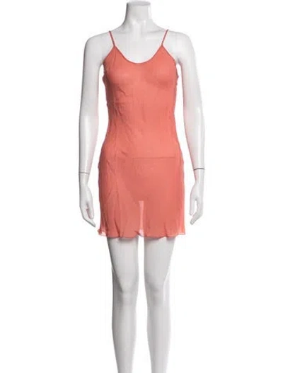 Pre-owned Blumarine Vintage Mini Dress In Orange