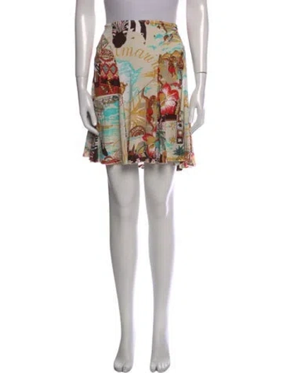 Pre-owned Blumarine Vintage Mini Skirt In Multi