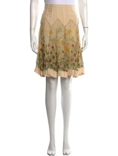 Pre-owned Blumarine Vintage Mini Skirt In Neutral