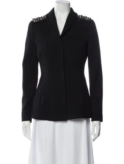 Pre-owned Blumarine Virgin Wool Blazer In Gray