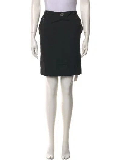 Pre-owned Blumarine Virgin Wool Knee-length Skirt In Black