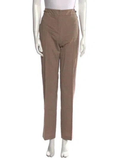 Pre-owned Blumarine Virgin Wool Straight Leg Pants W/ Tags In Neutral