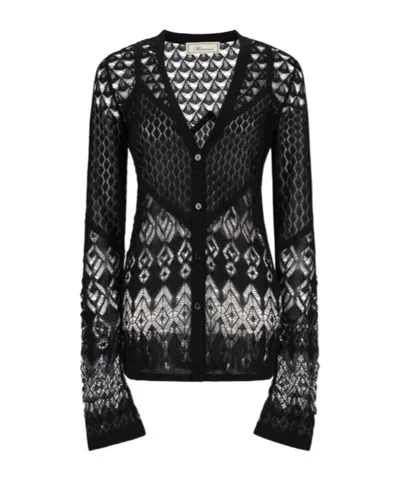 Blumarine V-neck Cardigan In Multi