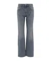 Blumarine Washed Effect Jeans In Blue
