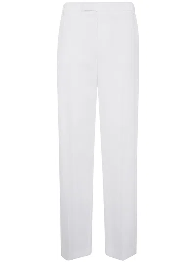 Blumarine Washed Gab Pants In White